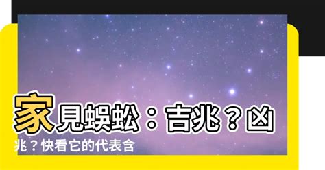 看 到蜈蚣代表什麼